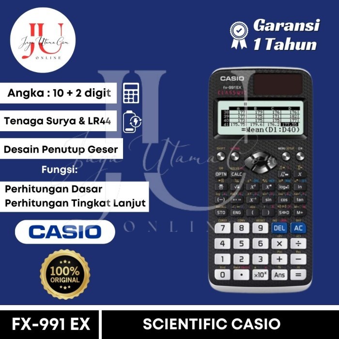 

[CLAUDEMM] Kalkulator Casio FX 991EX - Hitam Putih