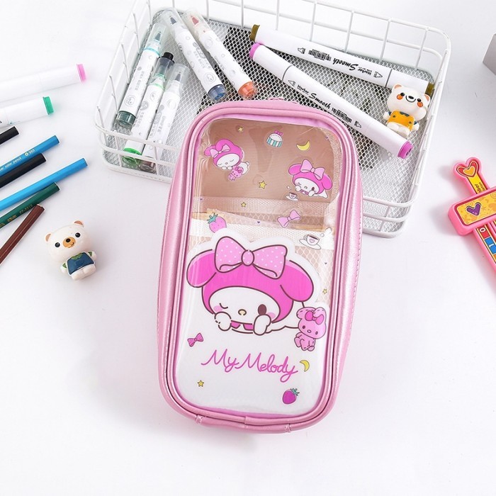 

Pencil case kotak pensil aesthetic Korea premium import kado anak cewe - Melody
