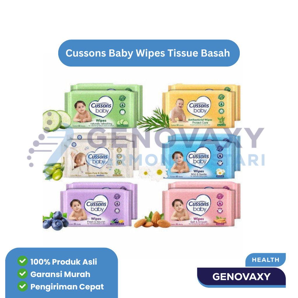 Cussons Baby Wipes Tissue Basah Cusson Tissu Basah Bayi
