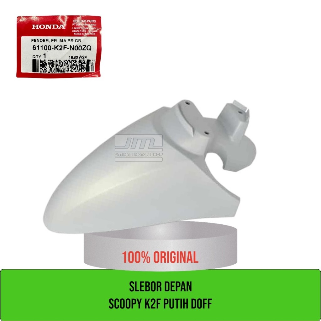 Slebor depan scoopy K2F putih doff 61100-K2F-N00ZQ