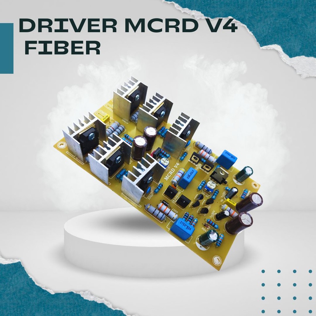 Driver Power MCRD V4 Fiber - Amplifier Bootstrapped untuk Bass & Subwoofer