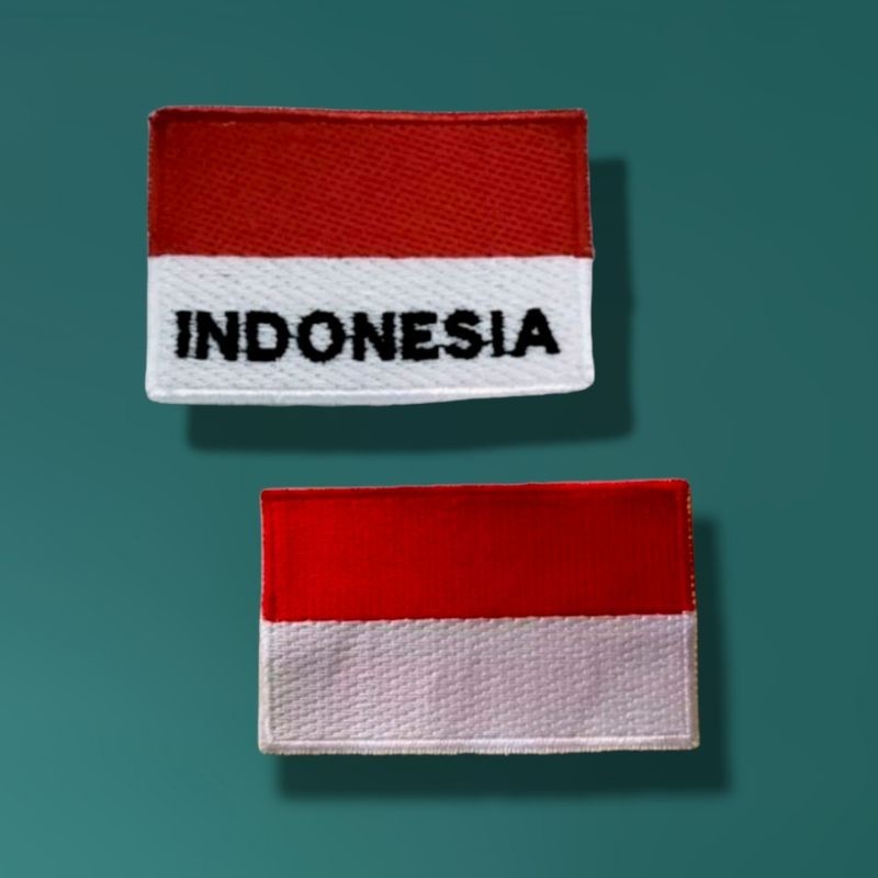 Bordir BORDIR BENDERA MP BET BENDERA MERAH PUTIH BADGE MERAH PURIH BORDIR MERAH PUTIH BORDIR BENDERA