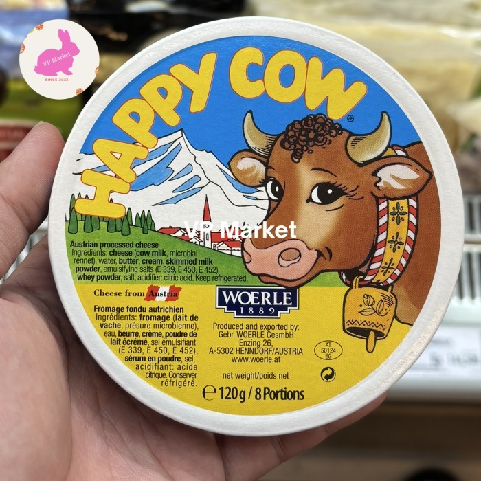 

Happy Cow Processed Cheese 8 Portion | 120g | Keju Australia