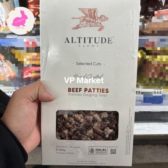 

Altitude Beef Patties 320g | Patties Daging Sapi Halal | Daging Burger