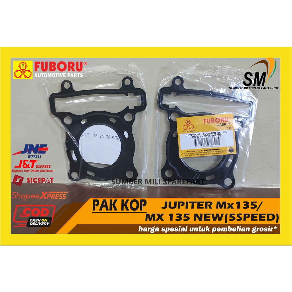 GASKET/ PAKING KOP /HEAD JUPITER MX 135 FUBORU