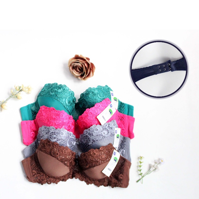 Bra Hearlng Bh Brukat Dan Kawat Bra Bh Fashion Wanita Bra Cantik Bh Busa Tebal Kawat / Renda /