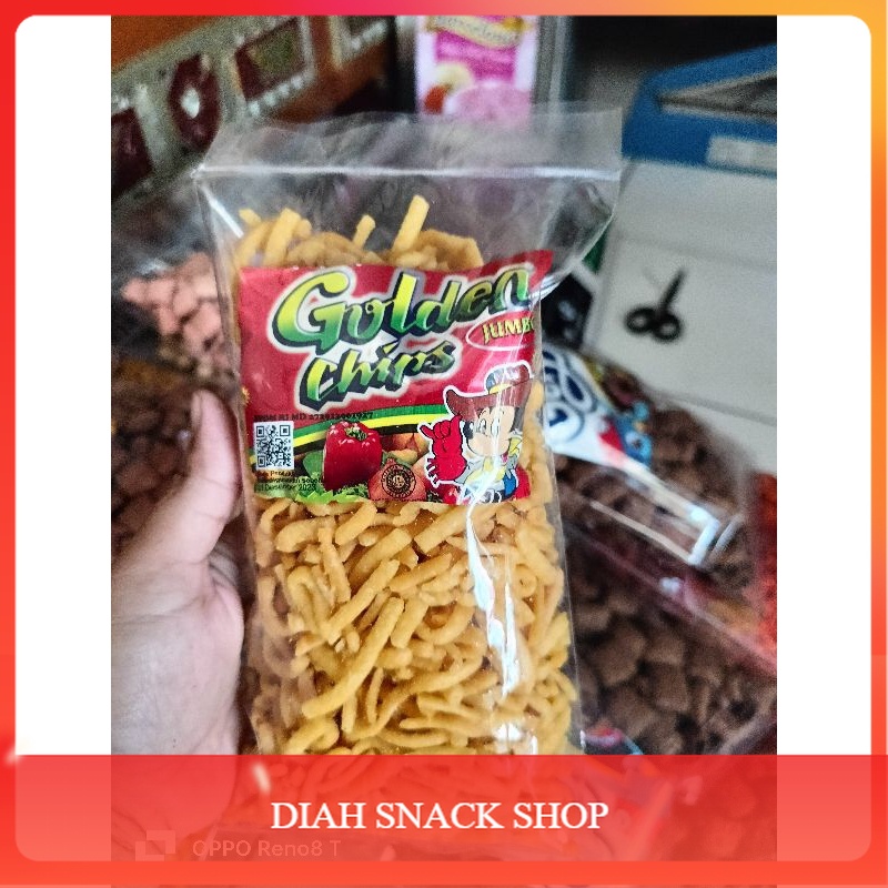 

Keripik Kentang Potato Chips berubah nama Golden Chips Jajanan jadul 230gr