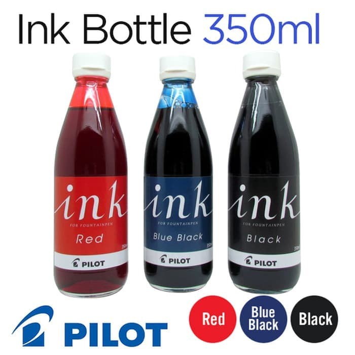 

Best Seller- PILOT FOUNTAIN PEN INK 350 ML / TINTA PILOT INK-350EX isi pulpen