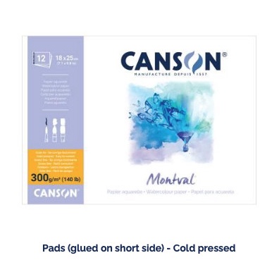 

[Terbaru] Canson Montval Aquarelle 12s 300g 24x32 - Kertas Gambar Watercolor