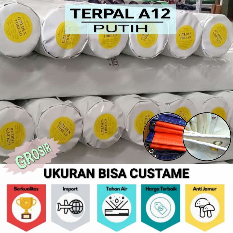 (BACA DESKRIPSI SEBLEUM CO) Terpal Tenda Pesta, terpal ikan, terpal mobil pickup Terpal Plastik A12 