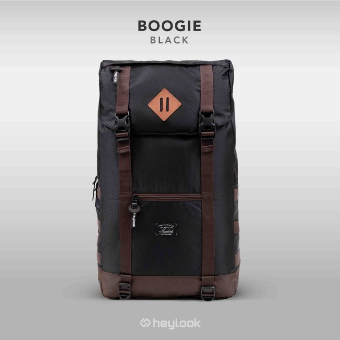 Tas Ransel Laptop Pria Wanita Boogie Backpack Tas Eiger Tas Travel Bag - Hitam