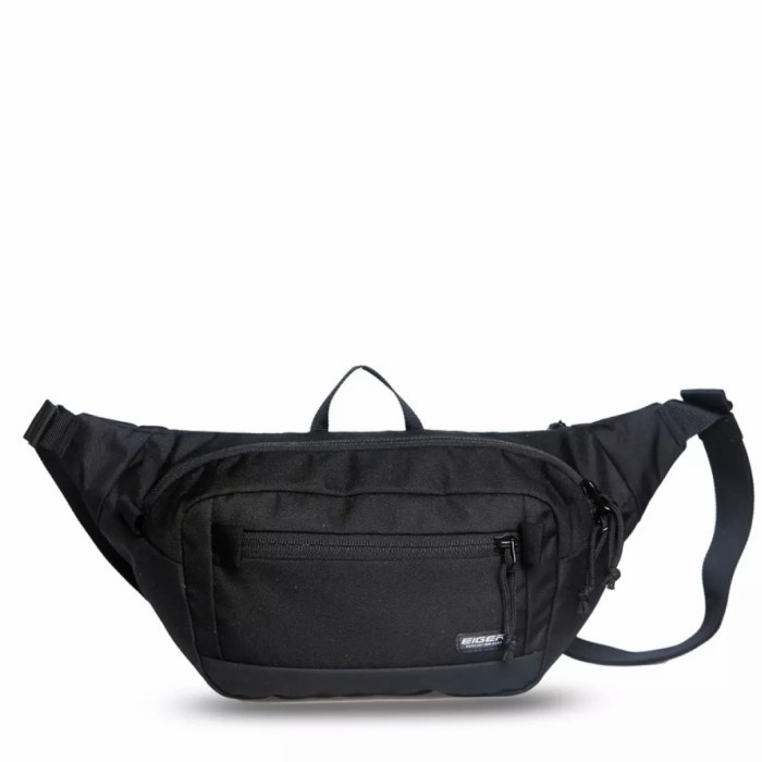 Eiger Clutch 1.0 Waist Bag Pria Original - Hitam