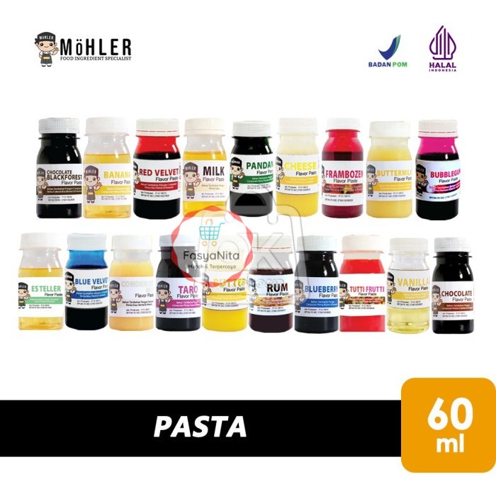 

Pasta Perisa Pewarna MOHLER Aneka Rasa (Botol 60ml) - RED VELVET - FasyAnita Mart Denpasar