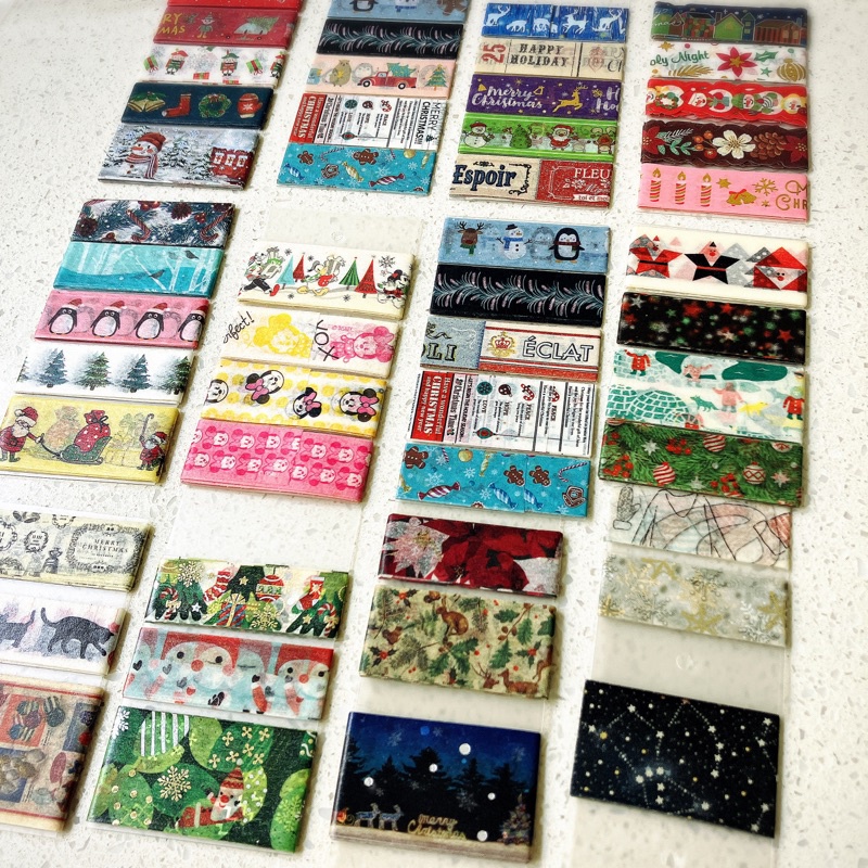 

washi tape sample christmas jepang