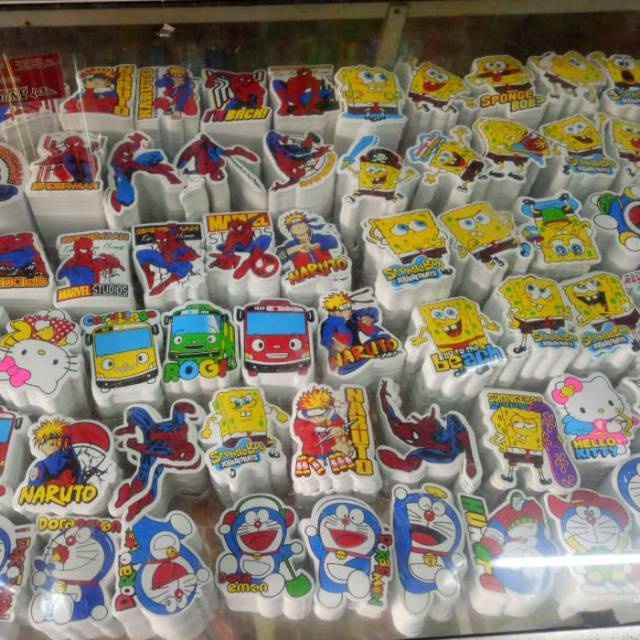 

Stiker sticker motor motif kartun karakter animasi isi 50 lembar MURAH