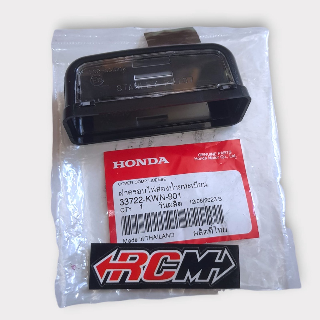 33722-KWN-901 COVER COMP TEMPAT LICENSE LIGHT LAMPU PLAT PELAT NOMER NOMOR BELAKANG BLK BLKNG VARIO 