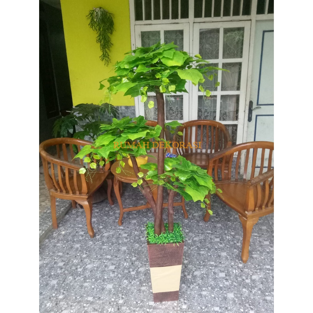 Pohon Anggur Undak 150cm- Pohon Anggur Plastik - Pohon Undak - Pohon Hiasan Dekorasi Rumah - Pohon H