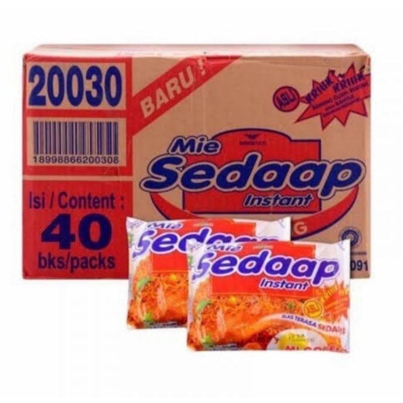 

Mie Goreng Sedaap 1 Dus / Karton isi 40 pcs