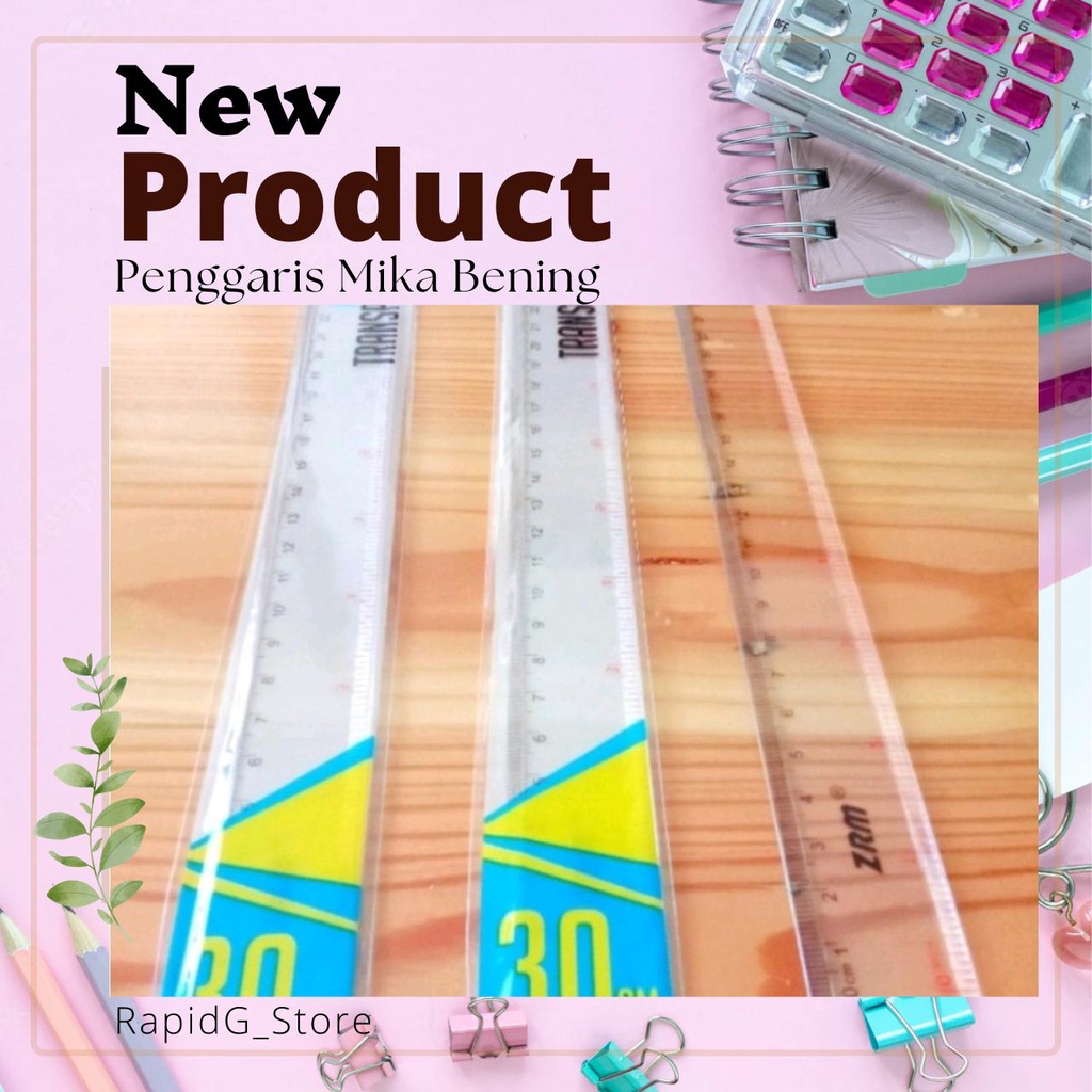 

MURAH 12 Pcs Penggaris Mika 30 Cm Tebal / Penggaris Plastik Tebal 30 cm ZRM / Penggaris Panjang Bening Untuk Menggaris / Penggaris Bening Transparant