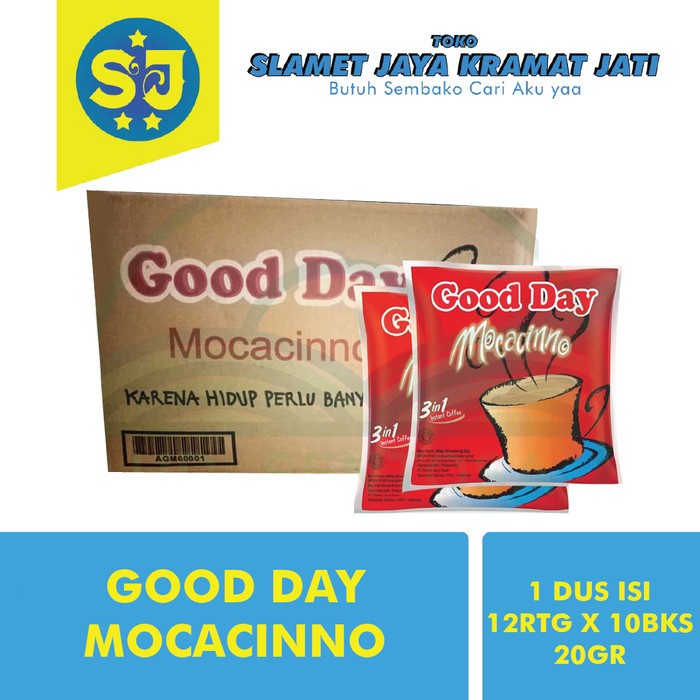 

1 Dus Kopi Good Day Mocacino Isi 50Bagx50Pcsx20Gr [Terlaris|Best