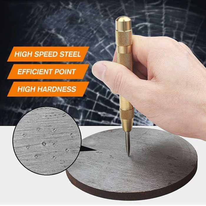 Pembuat titik tengah bor Automatic Center Punch Penanda Titik Bor 130mm - GJ0107 KHF Gold mall Medan
