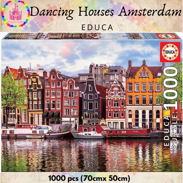 EDUCA Dancing Houses Amsterdam 1000 pcs Jigsaw Puzzle