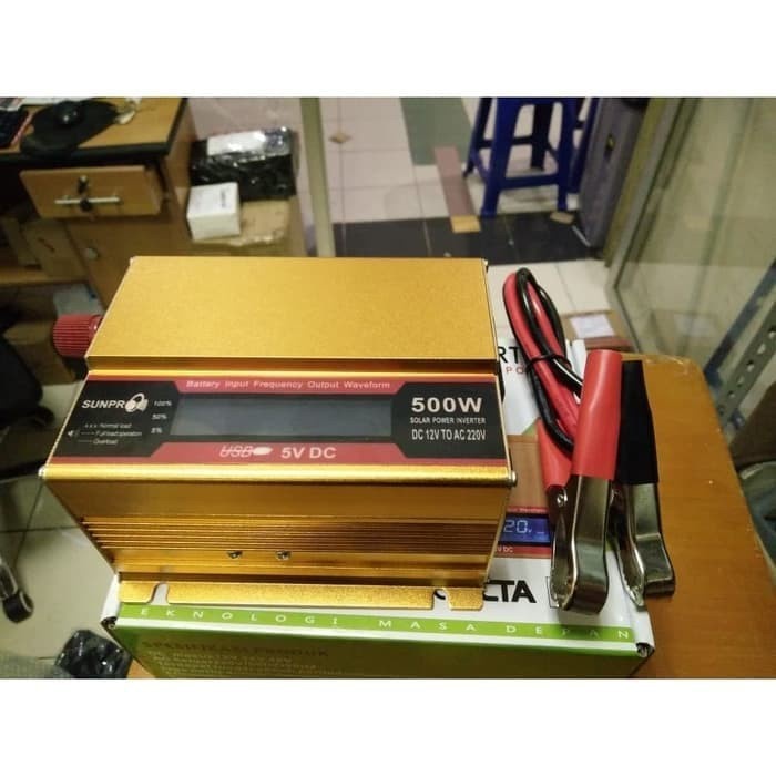 Inverter Digital Sunpro PI500 Pengubah Arus 500 Watt DC ke AC