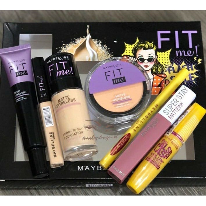 Paket Alat Make Up Korea Lengkap Murah 1 Set Komplit Peralatan Kosmetik Maybelline Remaja Promo