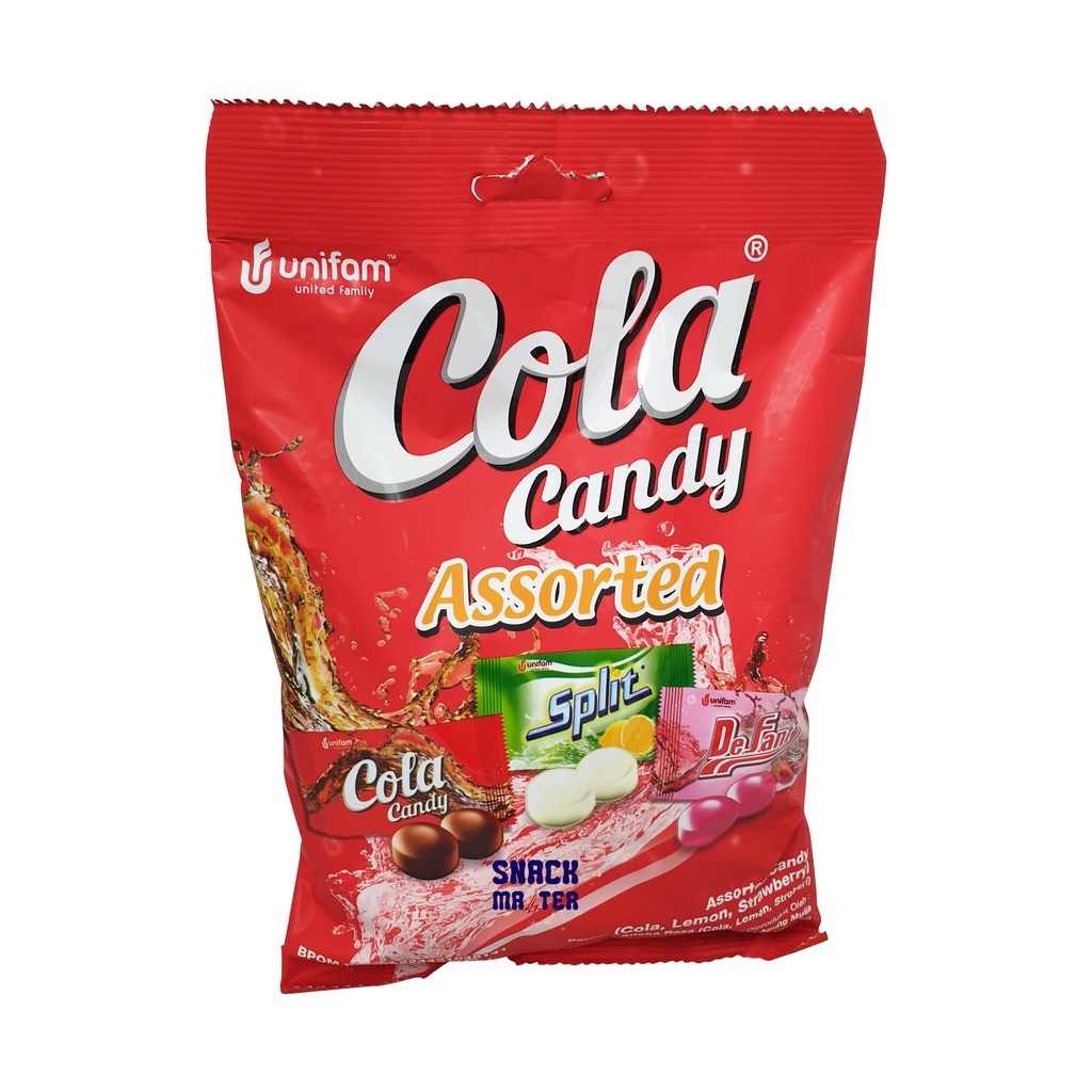 

Permen Cola Candy Assorted - Netto 125 gr (Isi 50 Pcs).