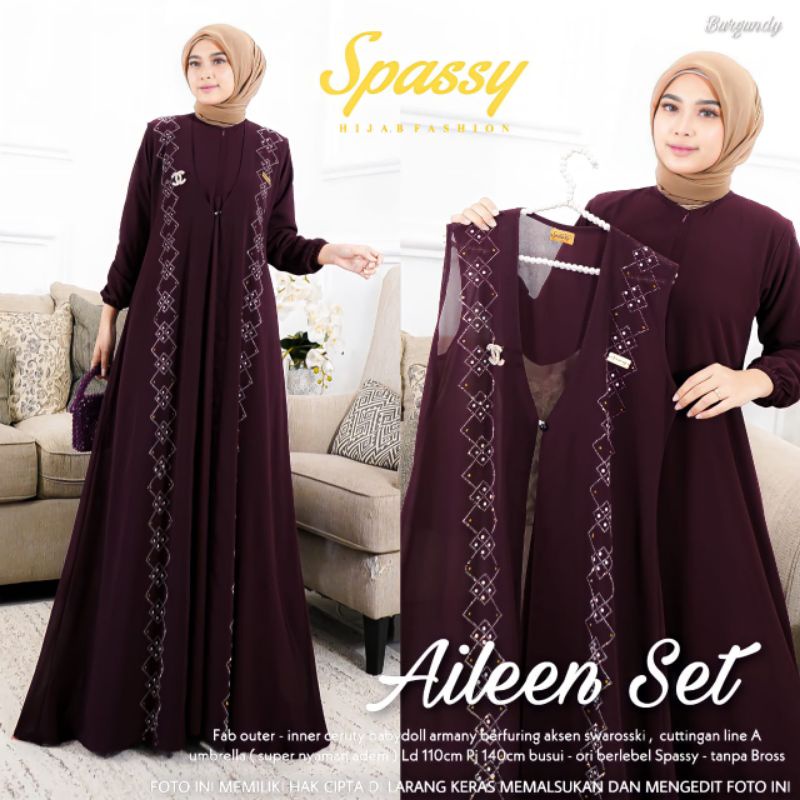 BAJU PESTA WANITA PREMIUM DRESS MAXI AILEEN SET MAXY  (RESTOCK)
