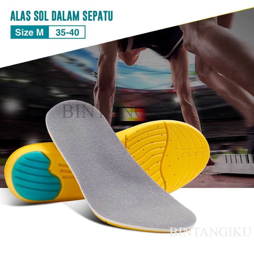 Sunvo Alas Sol Dalam Sepatu Olahraga Running Cushion Insole Alas Kaki Sepatu Sport alas dalam sepatu
