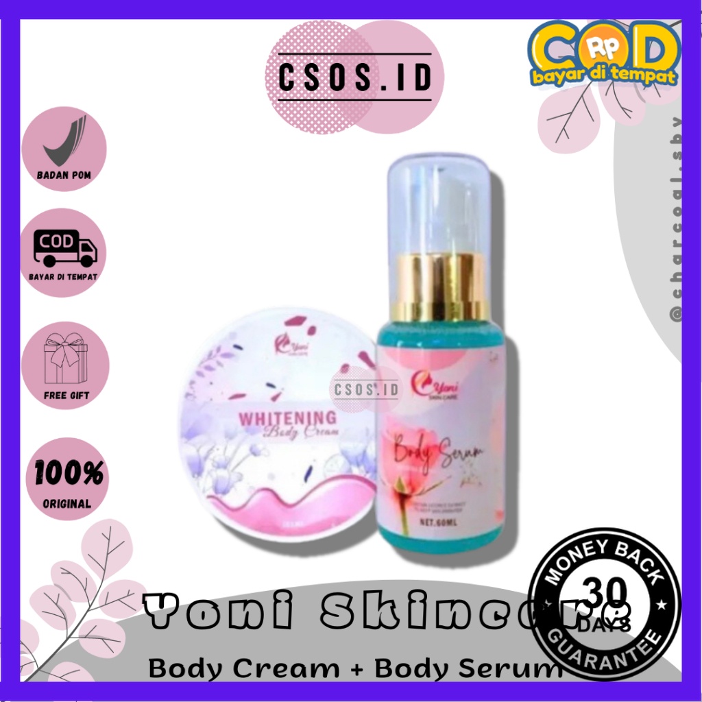 [TGA] READY Body Cream Whitening / Body Bleaching Yoniskincare | Body Serum Whitening Yoniskincare
