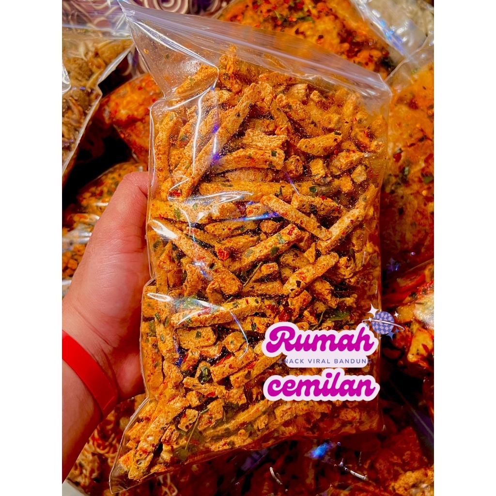 

Basreng pedas extra daun jeruk 1kg ready setiap hari / basreng viral tiktok / basreng sultan RUMAH CEMILAN