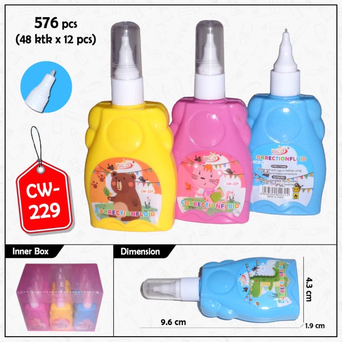

correction tape cair kode cw 229 isi 12