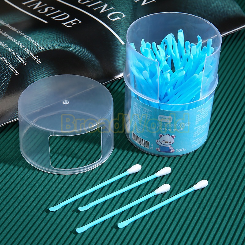 Cotton Bud 2in1 Korek Kuping lembut isi 100 PCS Pembersih Telinga 2 Sisi — 10