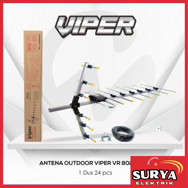 Antena TV DIGITAL Dalam Luar VIPER Indoor Outdoor Antenna VR 15 / VR 802 HDTV DVB TNT
