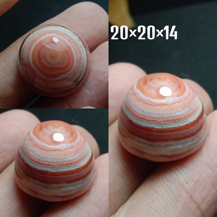 Natural Batu Akik Motif Gambar Pusaran Mata Dewa Puser Bumi Antik 40