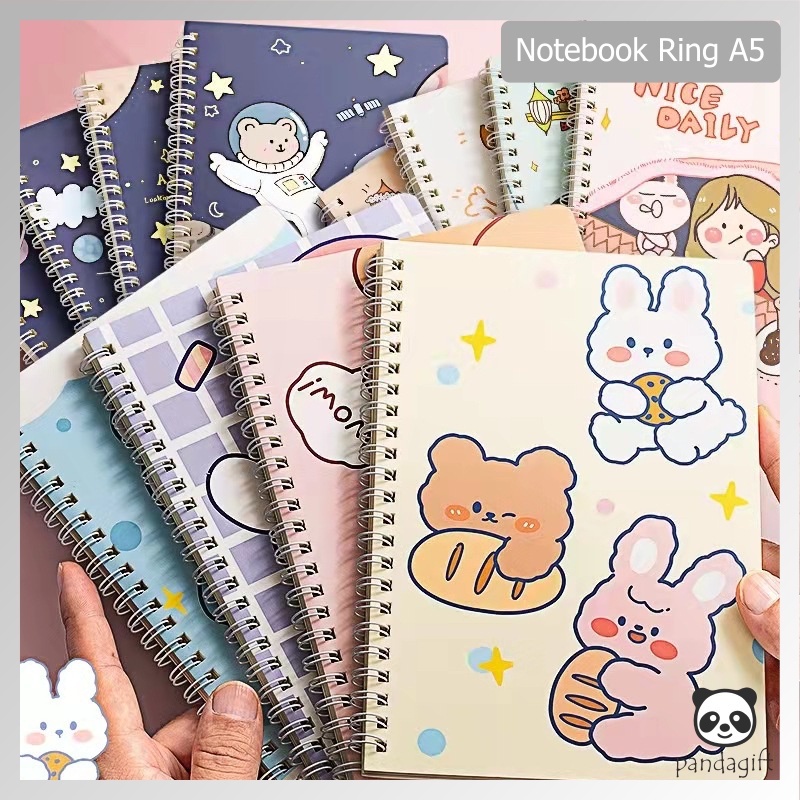 

GROSIROK Notebook Buku Tulis A5 dan A7 Besar Mini Alat Tulis Anak Sekolah Kartun Stationery Tebal Murah
