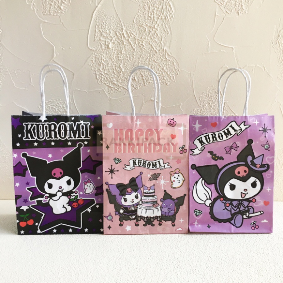 

Paper bag tas kertas snack ultah anak kuromi goodie bag hampers