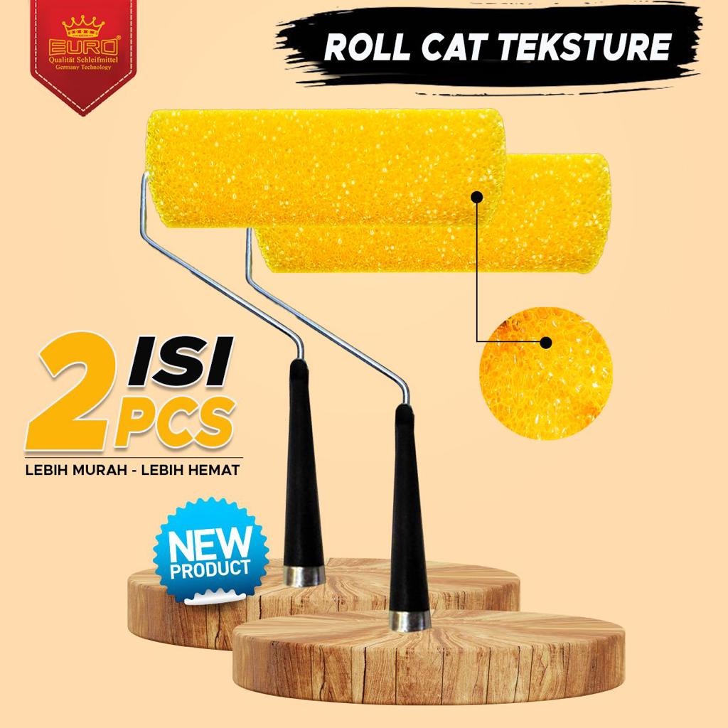 Kuas Roll Cat Tekstur Kamprot 9 Inch Roll Tekstur Texture Motif Paint