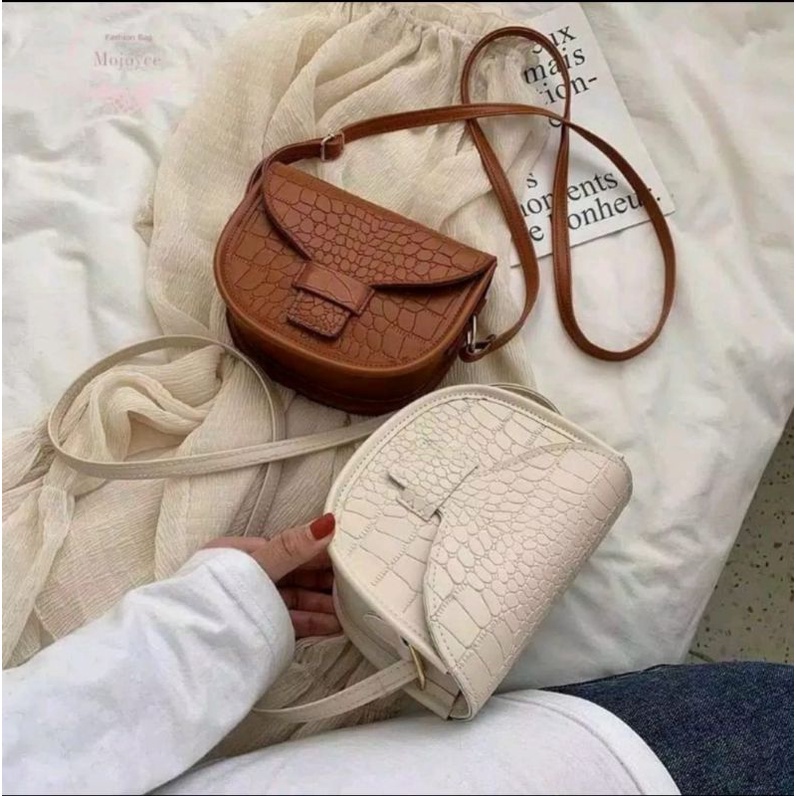Tas wanita Elsa Croco Tas Murah Tanggulangin [COD]