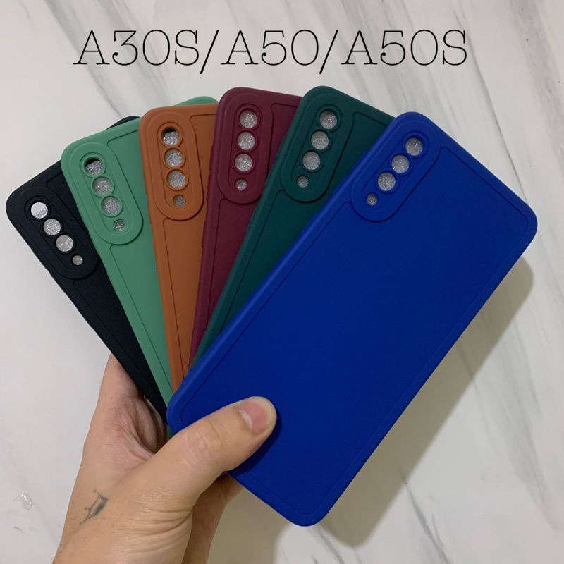 Softcase pro camira Samsung A30s A50 A50s SILICON FULL COVER