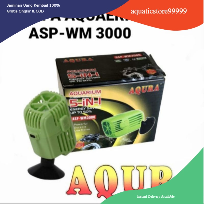 Pompa gelombang air aquarium aquascape AQURA ASP WM 3000