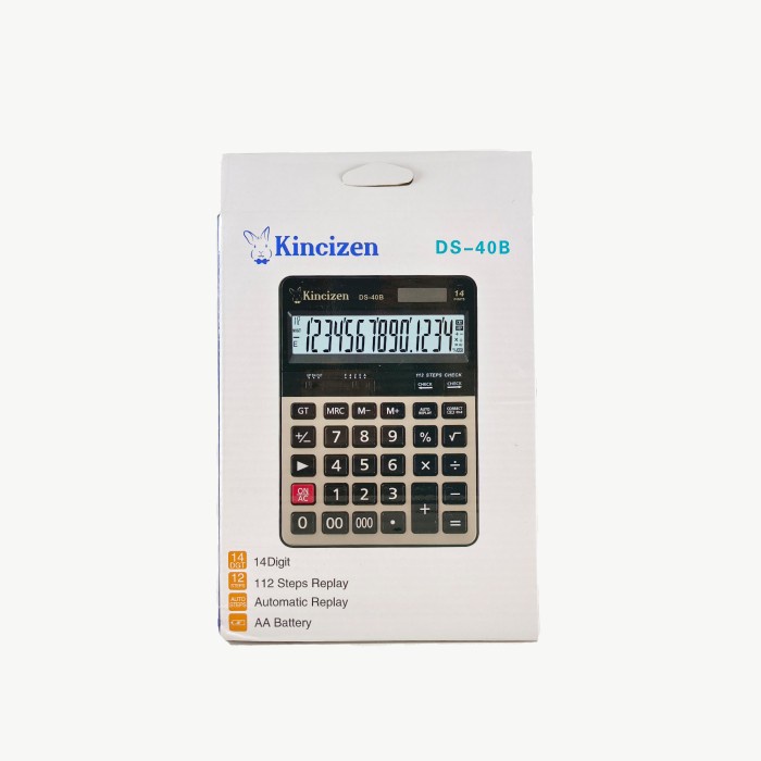 

Kalkulator Besar 14 digit Kincizen DS40B
