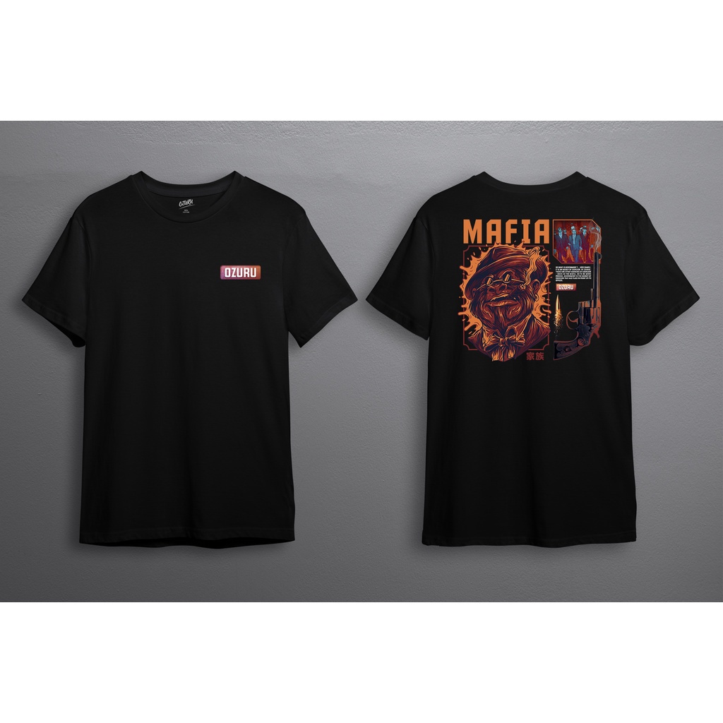 【COD】 NEW Ozuru Japan Style T-shirt Mafia Kaos Design Premium KAOS