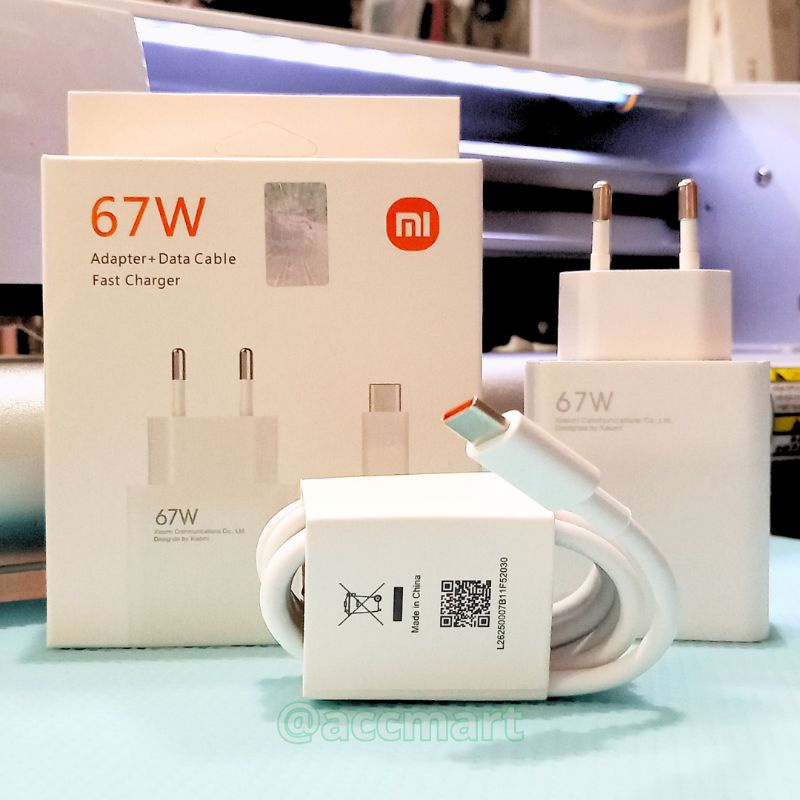 CHARGER CASAN XIAOMI 67Watt ORIGINAL 100% TURBO FAST CHARGING MDY-12-EU TURBO DESIMAL MAX