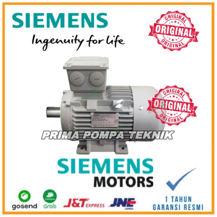 Elektro Motor Siemens 1LE0 0.75Kw 1Hp 2800RPM 3Phase 50Hz B3 Original