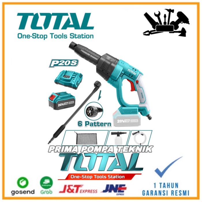 TOTAL CORDLESS PRESSURE WASHER POWER CLEANER WATER GUN TPWLI20084