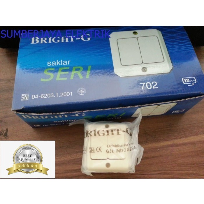 Saklar Bright-G Double OB - 702