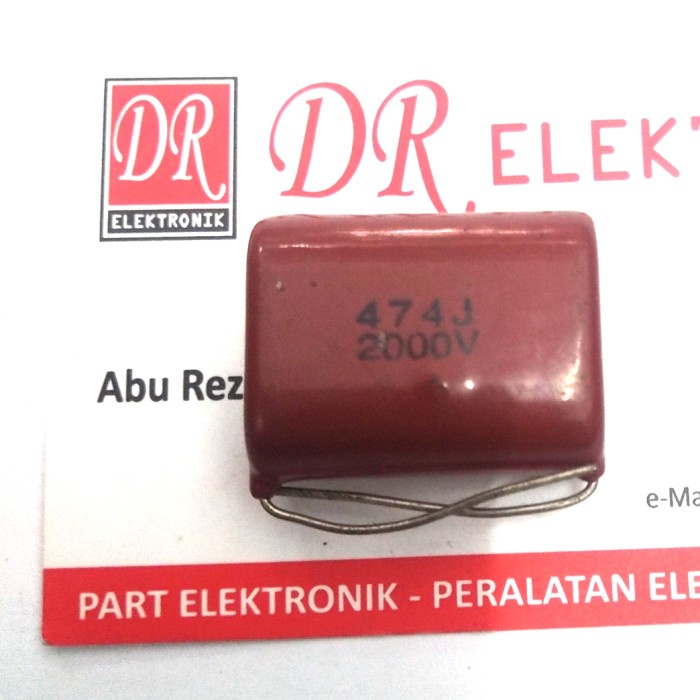 Milar 474j 474 470nF 2000volt 2000v Kapasitor Capasitor CBB22 470000pf LA27